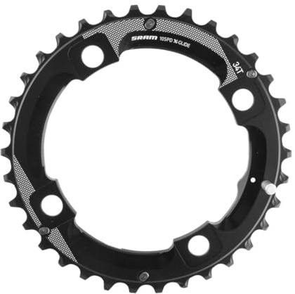 SRAM Outer Chainring 34t 104 BCD Aluminum W/Medium Overshift Pin Use w/