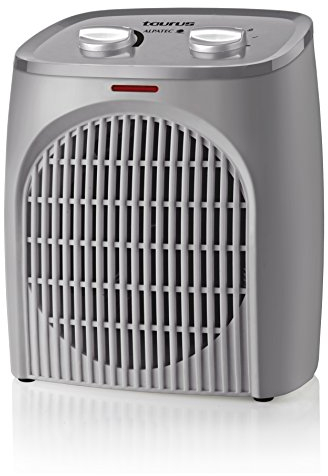 Taurus Tropicano Bagno Termoventilatore, Riscaldamento Compatto, Sicurezza IP21 Speciale Bagni, Termostato Regolabile, 2 Velocità di Calore (1000W - 2000W) + Ventola, Luce LED, Silenziosa