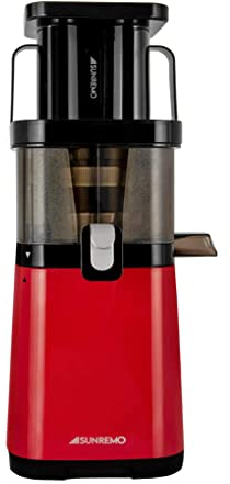 Sunremo Primo Slow Juicer - Extractor de zumo rojo
