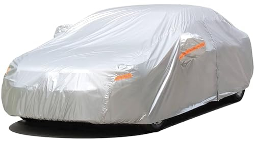 1 funda impermeable para coche para protección y cobertura de coche, coche – vehículo: lona de coche en talla única