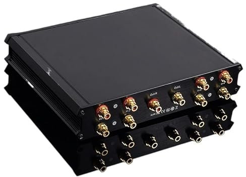 Hi-Fi-förstärkare，Audioförstärkare Ljudfördelare 4 ingång 1 utgång HiFi Hub Signalväljare Switch Ljudkälla Switcher Förstärkarkort Signalkontroller