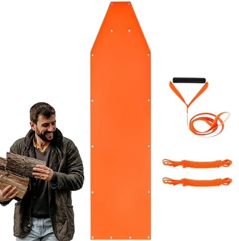 Hirschschlitten | Strapazierfähiger verdickter Wildschlepper für die Jagd | Hirschschleppspiel Glide mit Geschirr und Seilen, Jagdzubehör, Eisangelschlitten für Männer im Freien