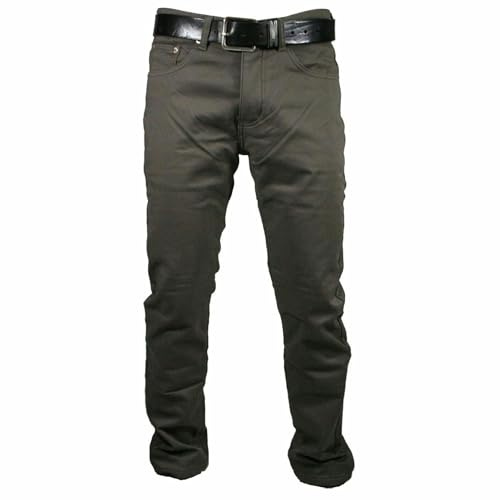 Mastino Pantalone 5 Tasche Felpato Imbottito Pile Termico Caldo Morbido Foderato Inverno Elasticizzato Regular Fit Set 1 o 2 Pezzi Uomo Fango 48