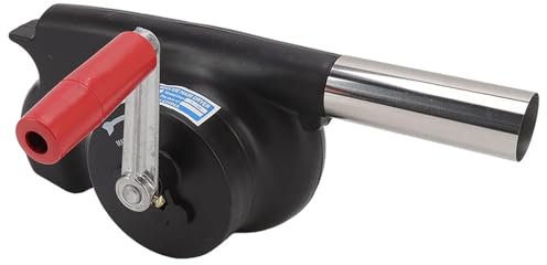 Souffleur Portatif D'air De Barbecue, Briquets À Charbon Forge BBQ, Avec Contrôle Manuel De La Vitesse De La Poignée Et Pale De Ventilateur En Métal, Pour Soufflet De Feu De Barbecue Extérieur