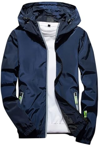 Veste Homme Veste De Travail Homme Zippée Intérieur Blouson Printemps Running Hiver Baseball Grande Taille Sport Cyclisme Mi Saison Vetement Outlet Angebote 13#Blau 7XL