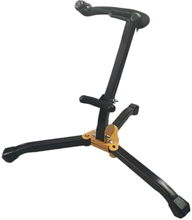 ＡＷＨＡＯ Soporte para saxofón, trípode plegable, altura ajustable para practicar.
