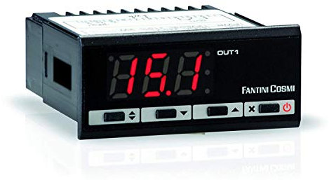 Fantini Cosmi L02BM1A Termostato On/Off, P.I.D. a 1 Uscita, 230 V, Nero