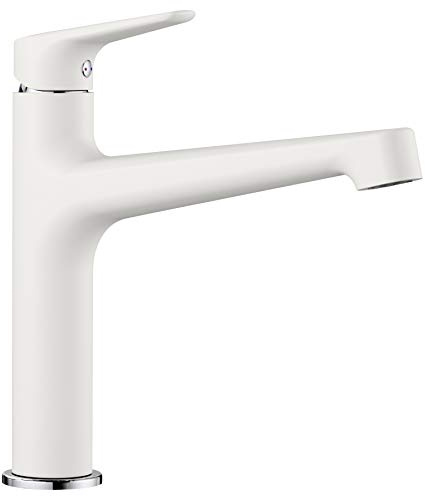 Blanco Felisa 520328 - Miscelatore monocomando ad alta pressione per cucina, effetto Silgranit, bianco Silgranito, tubo