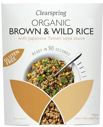 Clearspring Organic Gluten Free 90sec Brown & Wild Rice Ready to Eat Hot or Cold