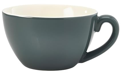 Genware Bowl Shaped Cup Grey 12oz/340ml, Single