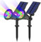 T-SUN Solar Spotlights, 7 LED Color-Changing Solar Landscape Lamps, 2-in-1 Multi Use Outdoor Wall Lights, Decorative Lights for Outdoor, Garden, Lawn, Pathway, Party & Christma