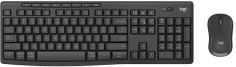Logitech MK370 Combo for Business, Tastiera e Mouse Wireless Full-Size, ricevitore USB Logi Bolt Sicuro, Bluetooth, Certificazione Globale Windows/Mac/Chrome, Linux, Italiano QWERTY - Grigio