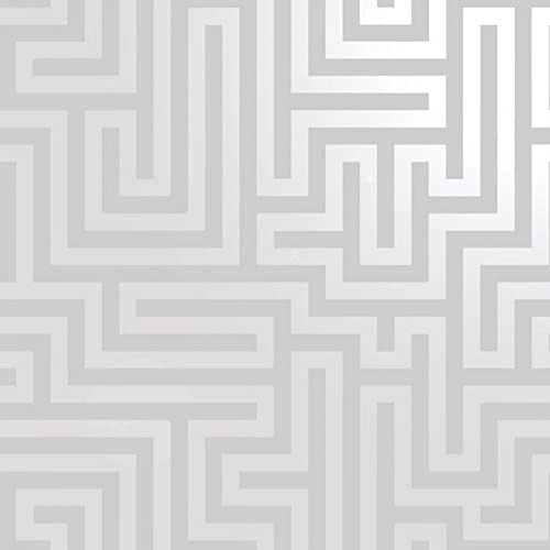 Holden Decor 12910 Glistening Maze Grey Wallpaper