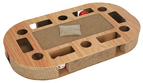 Kerbl Pet Griffoir pour Chat Ovalo 52X31X8,5cm, avec Catnip