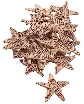 Vine Stars | Pack of 20 Stars! | Approximately 6cm x 6cm | Natural Crafts | Home Decoration