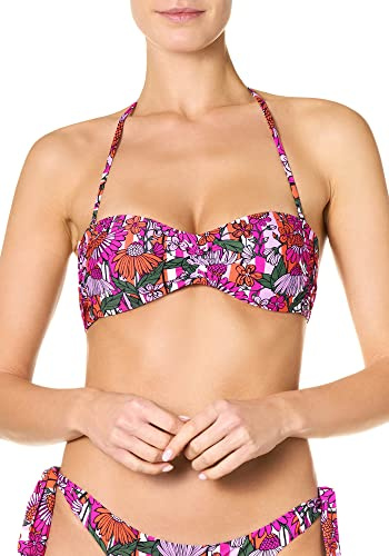 Goldenpoint Bikini Damen Badeanzug Bandeau-BH Fancy Daisy, Parte Superiore del Bikini,