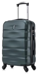 CELIMS - Valigia Bagaglio a Mano Verde Scuro Approvata da Oltre 100 Compagnie Aeree | Ultra Leggera e Rigida | Trolley Bagaglio a Mano 55x40x20 | Valigia Cabina