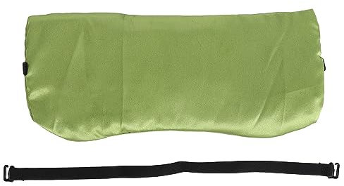 Fyearfly Seiden-Lavendel-Augenmaske, Lavendel-Augenkissen Zur Entspannung, Fördern Die Durchblutung, Yoga, Gewichtetes Meditations-Augenkissen Mit Riemen Zur Entspannung, Grün