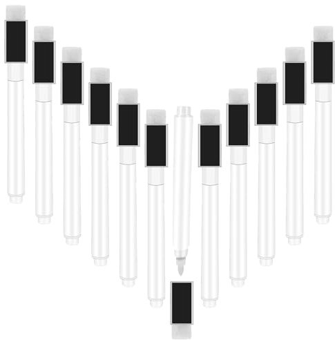 JIYIN 12 Stück Whiteboard Marker, Magnetische Whiteboard Stifte Folienstift Abwischbar Abwischbare Markierungsstifte für Zuhause Schule Büro Whiteboards Memoboard Marker