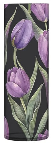 SKYSHU Tulipano, vaso cilindrico in plastica per bouquet di piante, 1 pezzo, infrangibile, alto, trasparente, per centrotavola per matrimoni, casa, scuola, ufficio, 30 x 9 cm