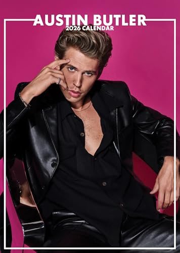 2026 Austin Butler Kalender, A3-storlek, Wirobound, Full färg..