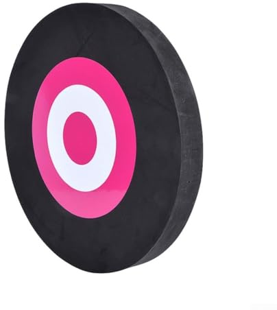 Objetivo ligero para práctica de arco y flecha, hecho de espuma EVA conveniente para el transporte (blanco de polvo negro)