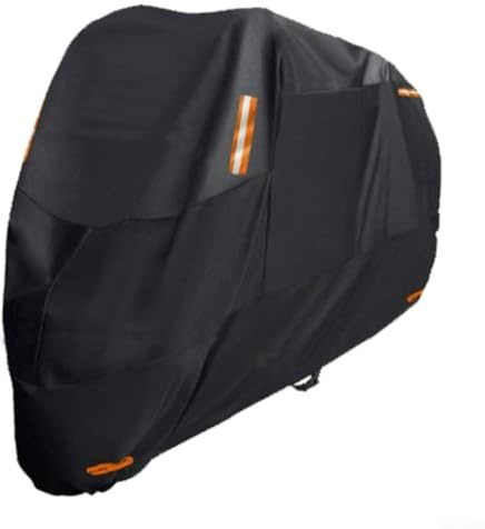 Motorcykelskydd, vattentätt, UV-skydd med 4 reflekterande remsor för alla väder utomhus (300D-M)