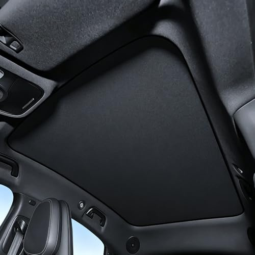 ONEMAJI Parasol Techo Panorámico Coche para Smart #3 Smart 3 2024 2025 2026 Tela Cristal Hielo Aislamiento Térmico Protección UV Cubierta Ventana,Black