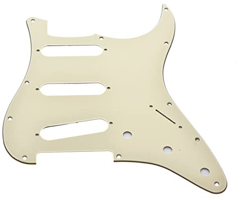 KAISH 11 hål ST/Strat stil gitarr pickguard bro omvänd ST plockskydd för Jimi Hendrix Stratocaster/Strat åldrad vit