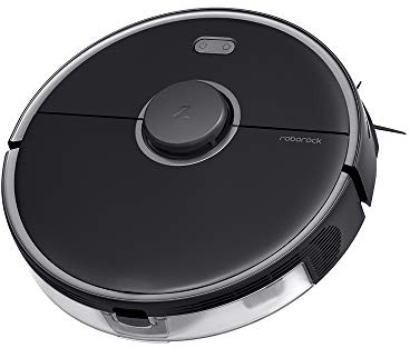 roborock S5 Max Saugroboter mit Wischfunktion, LDS Navigation und APP-Steuerung, Staubsauger Roboter mit Reinigungs (Schwarz)