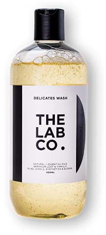 The Lab Co. Delicates Wash 500ml | Non Bio Delicates Laundry Detergent | Silk Wash, Satin Wash & Lingerie Wash for Delicate Clothing | Plant Based Formula | Up to 32 Washes