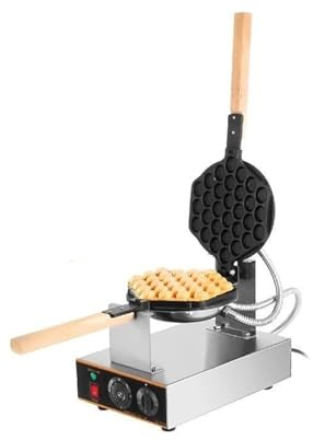 Máquina for hacer gofres con burbujas de huevo, 1400 W, eléctrica comercial, antiadherente, for hornear pasteles, Eggettes Puff, aparato de cocina for el hogar, fácil de usar for principiantes y profe