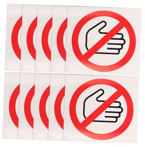 Panneau Ne Pas Toucher Adhésif 20 Pièces Vinyle pour Machine