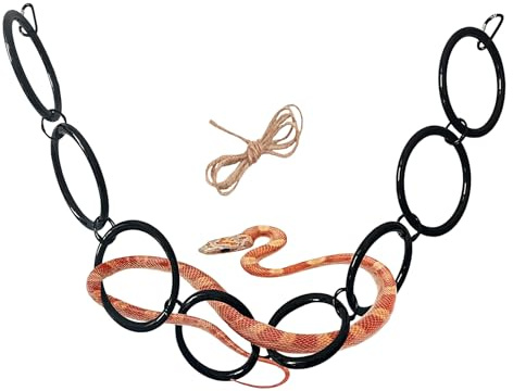 Vesidoloy Snake Enrichment - Climbing Reptile Toys,Reptiles & Amphibian Supplies for Viewing Room Youth Home Women Zoo Living Room Wall Fences Bedroom