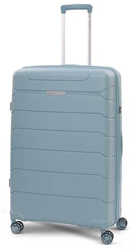 Aerolite Large 28in 100L Premium Lightweight Polypropylene Hard Shell 4 Wheel Spinner Travel Hold Checked Check in Luggage Suitcase (Sage)