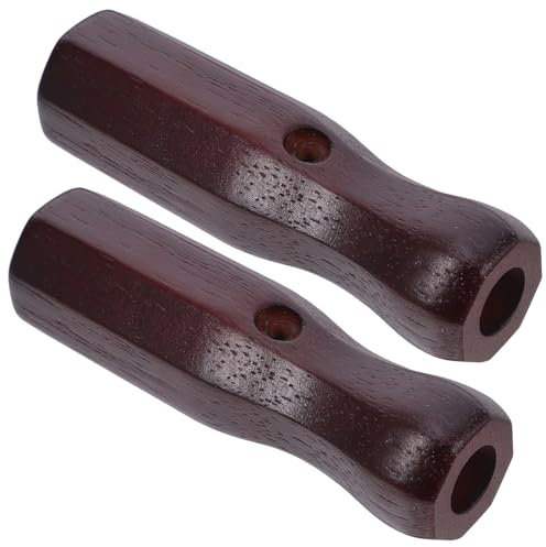ifundom 2 Pièces Poignées de Remplacement Foot Bois Octogonales Antidérapantes Accessoires de Réparation Ergonomiques pour Tables de Foot Bistrot avec Grip Confortable et Design Vintage