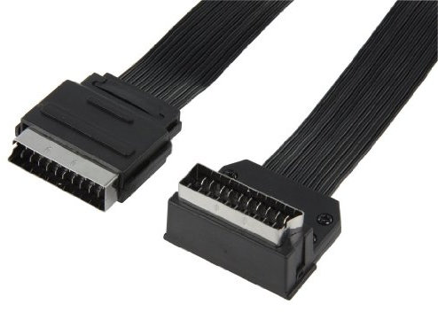 Valueline SCART 81-1.5 Câble péritel Coude 270° Plat 1,5 m