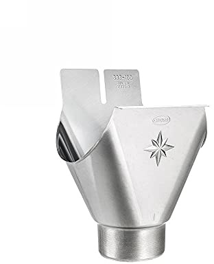 Titanzink Einhangstutzen oval RG 333 für Fallrohr DN 87