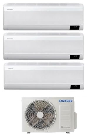 SAMSUNG WINDFREE ELITE CONDIZIONATORE AJ052TXJ3KG TRIAL SPLIT 9000+9000+9000 BTU WIFI A+++ TRE SPLIT