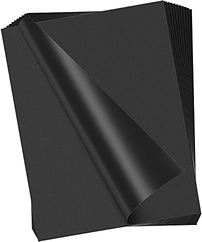 Kohle-Transferpapier, 30 Blatt, A4-Größe (21,6 x 27,9 cm) zum Durchzeichnen auf Holz, Papier, Leinwand, Schwarz