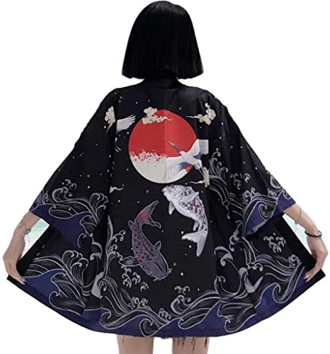 Danlai Japonais Kimono Vêtements Traditionnels Carpe Anime Kimono Robe Shirts Haori Yukata Women Cardigan Shirt