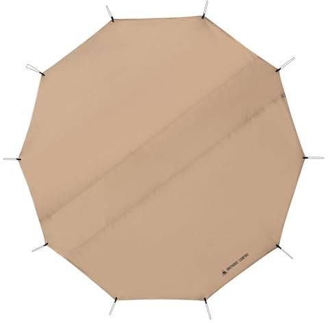 OneTigris Rock Fortress 6 Person Footprint, Ten-sided Tent Groundsheet 5000mm Waterproof Ratings