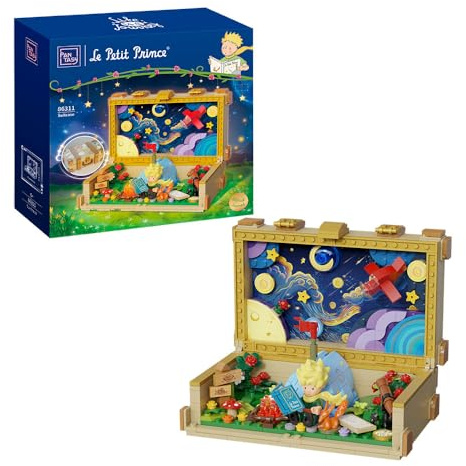 PANTASY Der kleine Prinz Reise-Koffer Bausatz, Kreatives Konstruktionsblock-Set für Erwachsene und Jugendliche, Dekoratives Modell für Zuhause und Büro