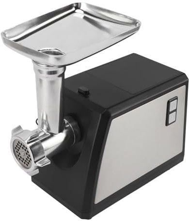 Picadora de Carne Eléctrica de 3500 W, Máquina de Salchichas de Acero Inoxidable 304 de Alta Velocidad con Función de Enema, Accesorios Extraíbles para una Fácil Limpieza,