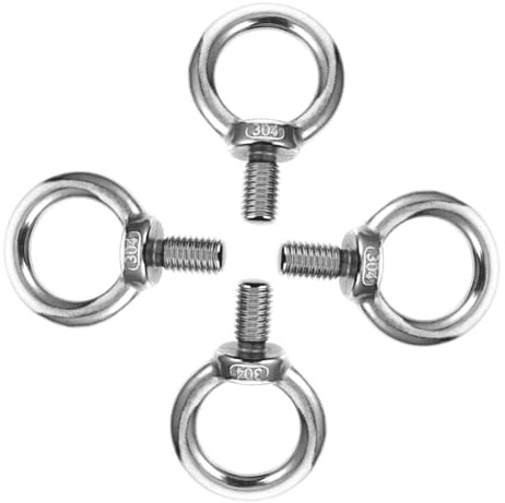 BATHVEVE Viti Ad Anello in Acciaio Inossidabile 304 M10 Bulloni Occhiello Robusti Per Sollevamento e Trasporto Set Da 4 Pezzi