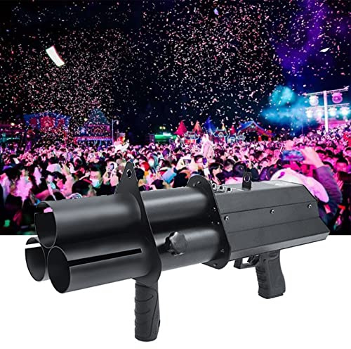 MQDLJSE Máquina de Confeti portátil, Lanzador de Confeti eléctrico inalámbrico Profesional para Eventos, Fiestas, Clubes y Bodas.