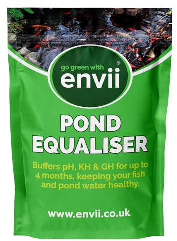 Envii Pond Equaliser – Buffer pH Stagno, Stabilizza Parametri Importanti dell'Acqua nei Laghetti da Giardino in Modo Veloce ed Efficace, 1kg