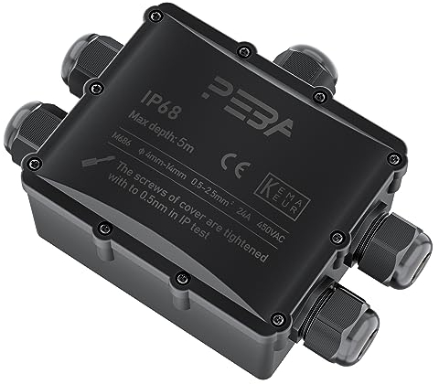 Waterproof Junction Box Outdoor Waterproof IP68 5-Way Cable Connector External Sleeve Coupler 4mm-14mm