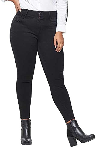 Only Caranna HW SK ANK Jeans Black - Jeans Mujer