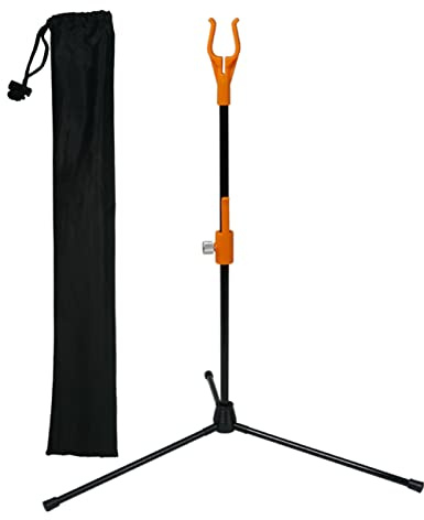 longbowmaker Archery Bow Stand Recurve Bow Compound Bow Stand Rack Holder 48cm Height (ORANGE)